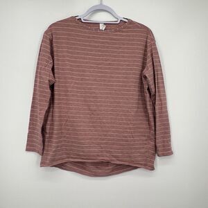 Lululemon Back In Action Long Sleeve Top Womens Sz 4 Cotton Athleisure Pink